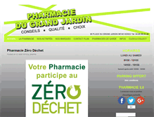 Tablet Screenshot of pharmaciedugrandjardin.com